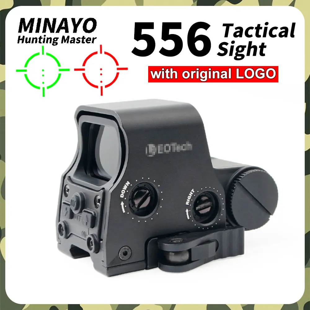 556 Tactical Holographic Green/Red Dot Sight Scope W/Quick-Detach Lever Replica Metal for Outdoors Hunting Rifle 20MM Rail Mount
556 Tactical Holographic Green/Red Dot Sight Scope W/Quick-Detach Lever Replica Metal for Outdoors Hunting Rifle 20MM Rail Mount