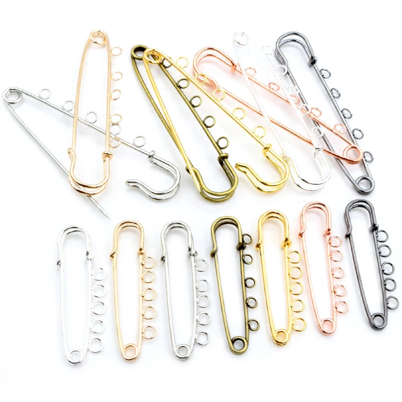 5pcs/lot Safety Pins Brooch Blank Base Brooch Pins 50/80/90mm Pins 3/5 Rings Jewelry Pin for Jewelry Making Supplies Accessorie
5pcs/lot Safety Pins Brooch Blank Base Brooch Pins 50/80/90mm Pins 3/5 Rings Jewelry Pin for Jewelry Making Supplies Accessorie