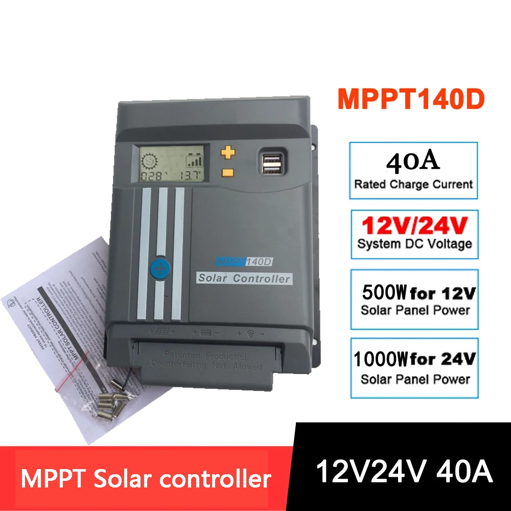 Контроллер заряда солнечной батареи MPPT 40А 12В 24В, двойной USB-Регулятор солнечной батареи с Wi-Fi для LifePo4 или литиевой батареи 
Контроллер заряда солнечной батареи MPPT 40А 12В 24В, двойной USB-Регулятор солнечной батареи с Wi-Fi для LifePo4 или литиевой батареи