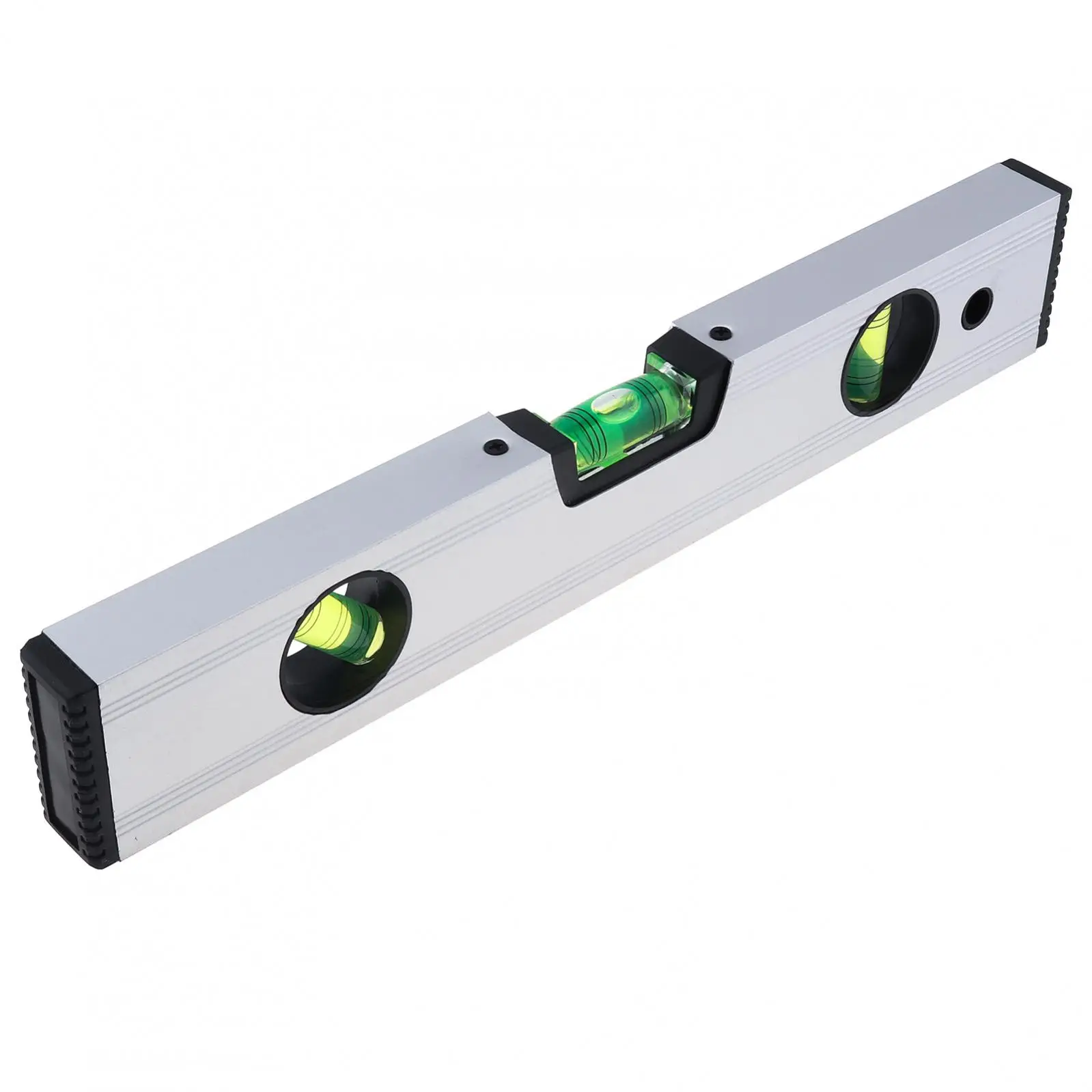 300mm Magnetic Aluminum Alloy Level Ruler for Building Decoration Measurement with 45 90 180 Degree Bubble Design
300mm Magnetic Aluminum Alloy Level Ruler for Building Decoration Measurement with 45 90 180 Degree Bubble Design