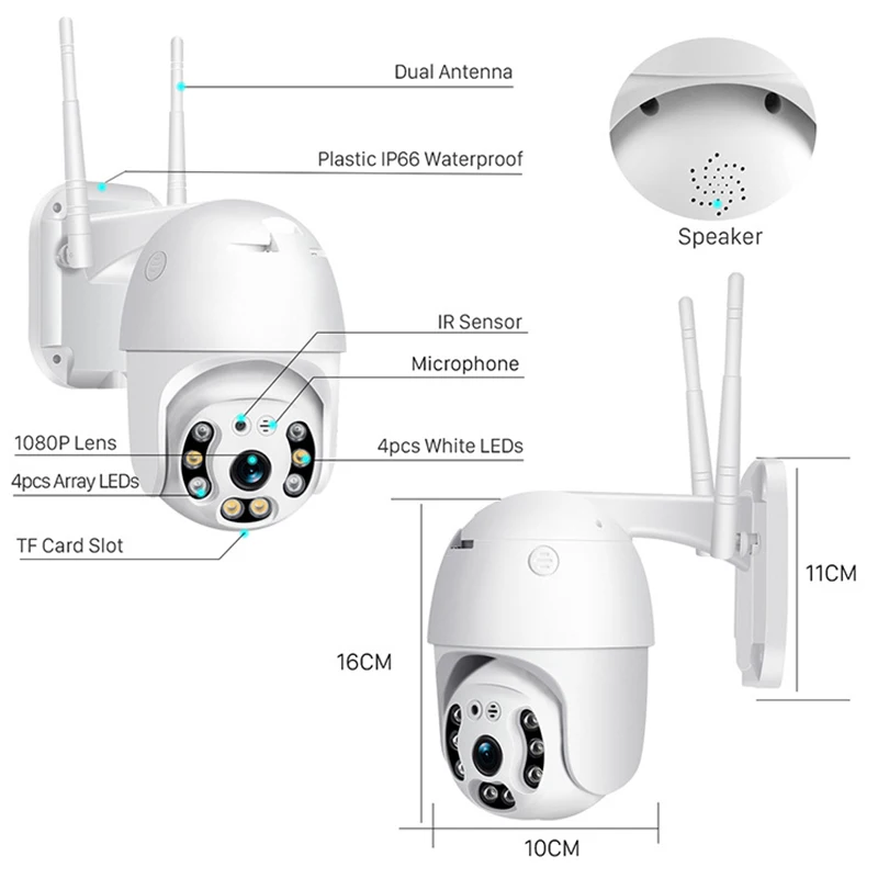 iP Camera 5MP HD Outdoor AI Human Detection Audio 3MP Wireless Security CCTV Camera P2P Digital Zoom Surveillance Wifi Camera
iP Camera 5MP HD Outdoor AI Human Detection Audio 3MP Wireless Security CCTV Camera P2P Digital Zoom Surveillance Wifi Camera