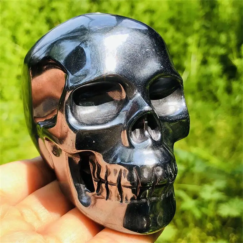High-quality Terahertz Skull Furniture Skull Hand Made Carved Figurine Feng Shui Healing Stone Handicraft Decoration Gifts
High-quality Terahertz Skull Furniture Skull Hand Made Carved Figurine Feng Shui Healing Stone Handicraft Decoration Gifts