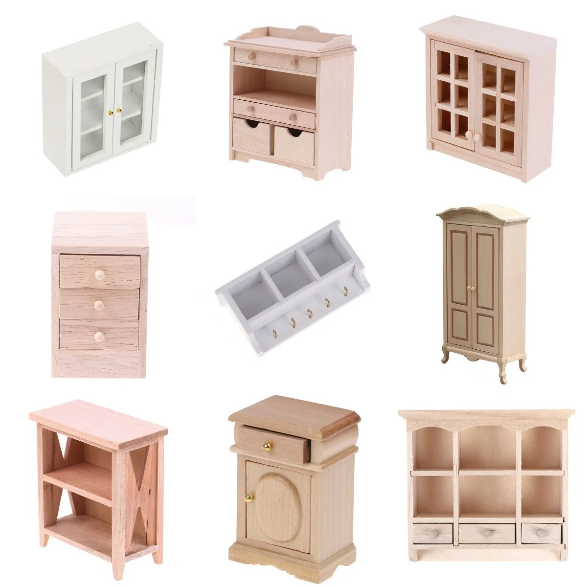 1/12 Scale Miniature Wooden Chinese Classical Wardrobe Mini Cabinet Bedroom Furniture Kits Home Living For Dollhouse
1/12 Scale Miniature Wooden Chinese Classical Wardrobe Mini Cabinet Bedroom Furniture Kits Home Living For Dollhouse