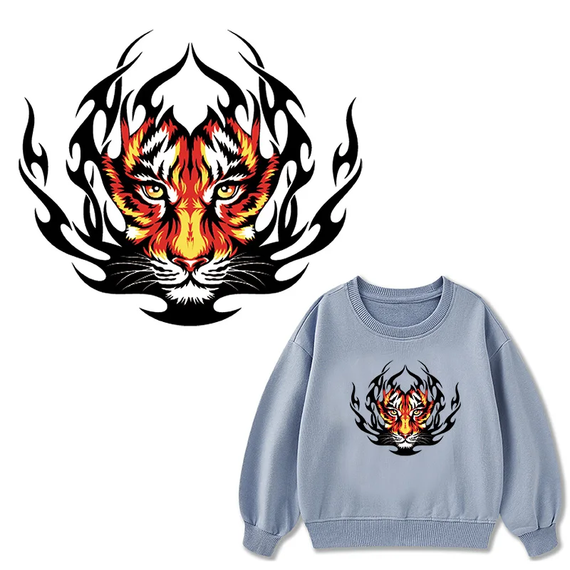 TuQiang Animals Heat Transfer Vinyl Washable Tiger Wolf Patches Iron On Transfer for T-shirt A-Level On Clothes Stickers Custom
TuQiang Animals Heat Transfer Vinyl Washable Tiger Wolf Patches Iron On Transfer for T-shirt A-Level On Clothes Stickers Custom