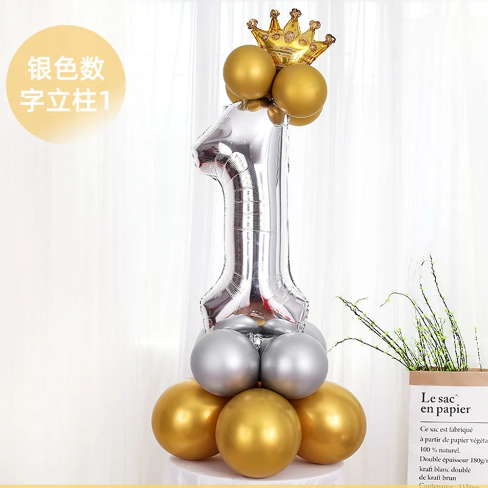 Gold Silver 32Inch Crown Foil Birthday Balloons Number Balloons 0-9 Birthday Party Decors Kids Baby Shower Ballons Figure Globo
Gold Silver 32Inch Crown Foil Birthday Balloons Number Balloons 0-9 Birthday Party Decors Kids Baby Shower Ballons Figure Globo