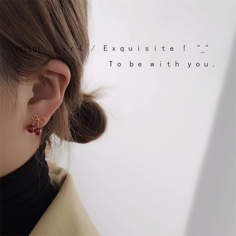 New European and American Fruit Fashion Long Ear Nail Temperament Cherry Cherry Earrings Lady Earrings Earrings
New European and American Fruit Fashion Long Ear Nail Temperament Cherry Cherry Earrings Lady Earrings Earrings