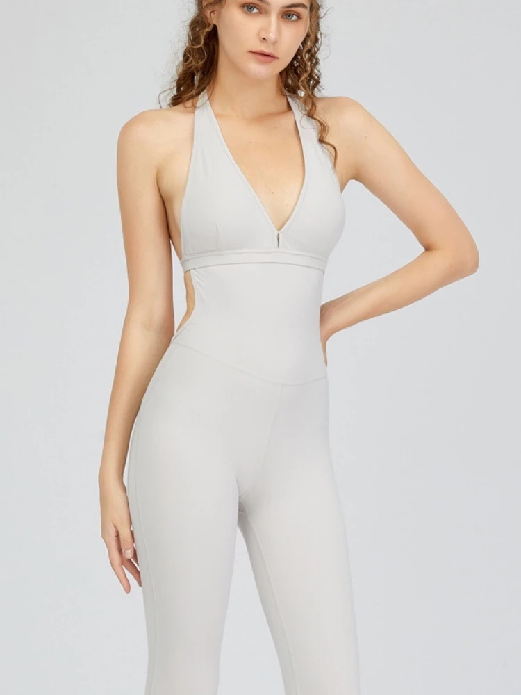 SALSPOR Women's One-Piece Yoga Suit Fitness Top Sexy Backless Peach Hip One-Piece Suit Solid Casual Stretch One-Piece Suit
SALSPOR Women's One-Piece Yoga Suit Fitness Top Sexy Backless Peach Hip One-Piece Suit Solid Casual Stretch One-Piece Suit