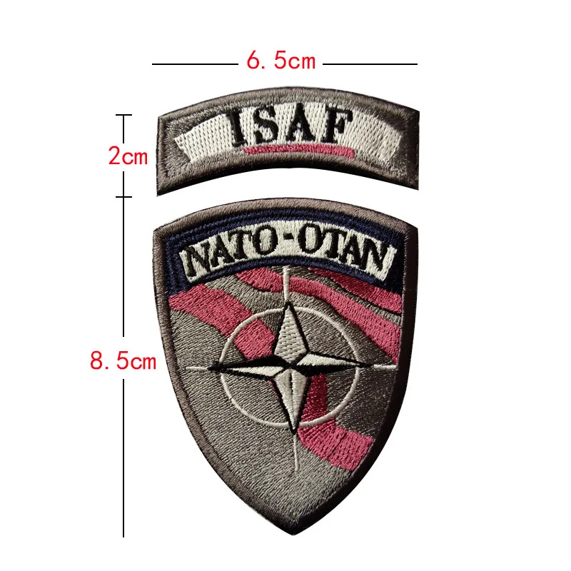 NATO Alliance ISAF Armband Embroidery Velcro Patch Badge NATO Army Fan Cloth Sticker Outdoor Bag Accessories Clothing Patch Logo
NATO Alliance ISAF Armband Embroidery Velcro Patch Badge NATO Army Fan Cloth Sticker Outdoor Bag Accessories Clothing Patch Logo