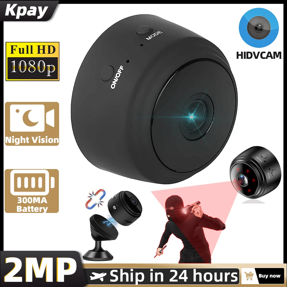 2MP Upgraded A9 Mini Wifi Camera 1080P HD Security Protection Surveillance Camera with Infrared Night Vision & 300mAh Battery
2MP Upgraded A9 Mini Wifi Camera 1080P HD Security Protection Surveillance Camera with Infrared Night Vision & 300mAh Battery