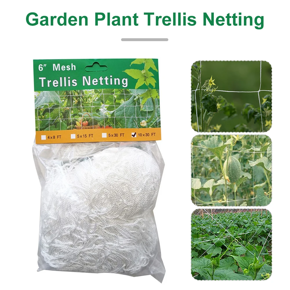 Multi Use Garden Plant Trellis Netting Heavy-Duty Polyester Plant Support Vine Climbing Hydroponics Garden Net Accessories
Multi Use Garden Plant Trellis Netting Heavy-Duty Polyester Plant Support Vine Climbing Hydroponics Garden Net Accessories