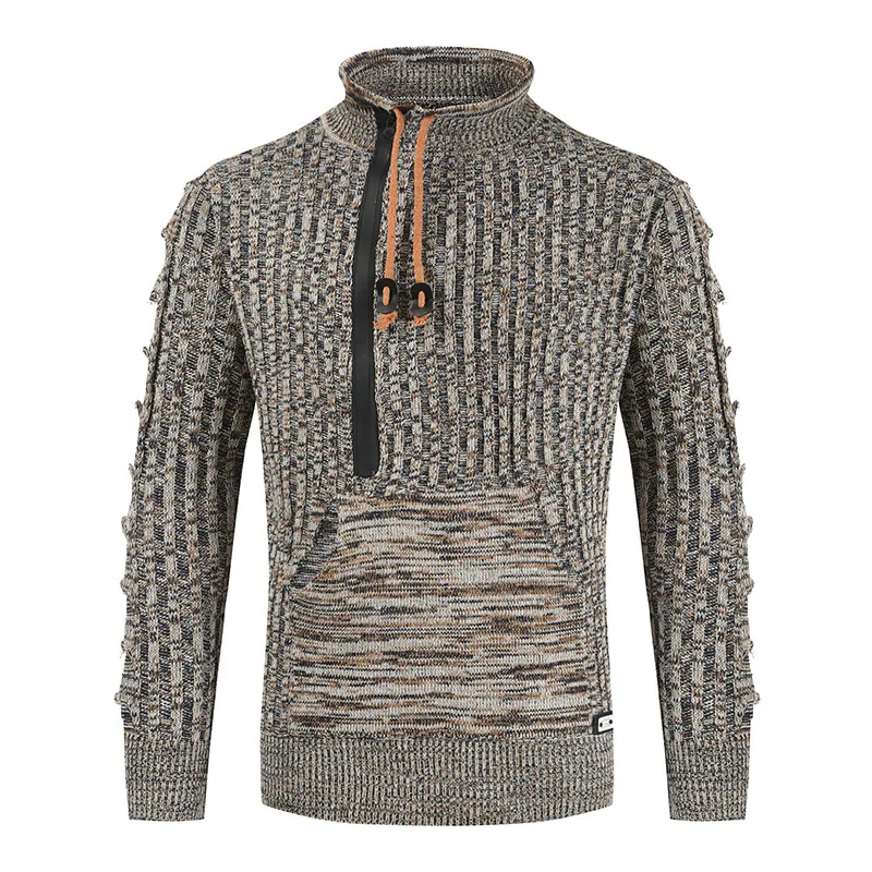 Autumn Men's Solid Color Casual Sweater Pullover Sweater Coat 2022 New Fashion Medium High Neck Long Sleeve Sweater Coat Man
Autumn Men's Solid Color Casual Sweater Pullover Sweater Coat 2022 New Fashion Medium High Neck Long Sleeve Sweater Coat Man
