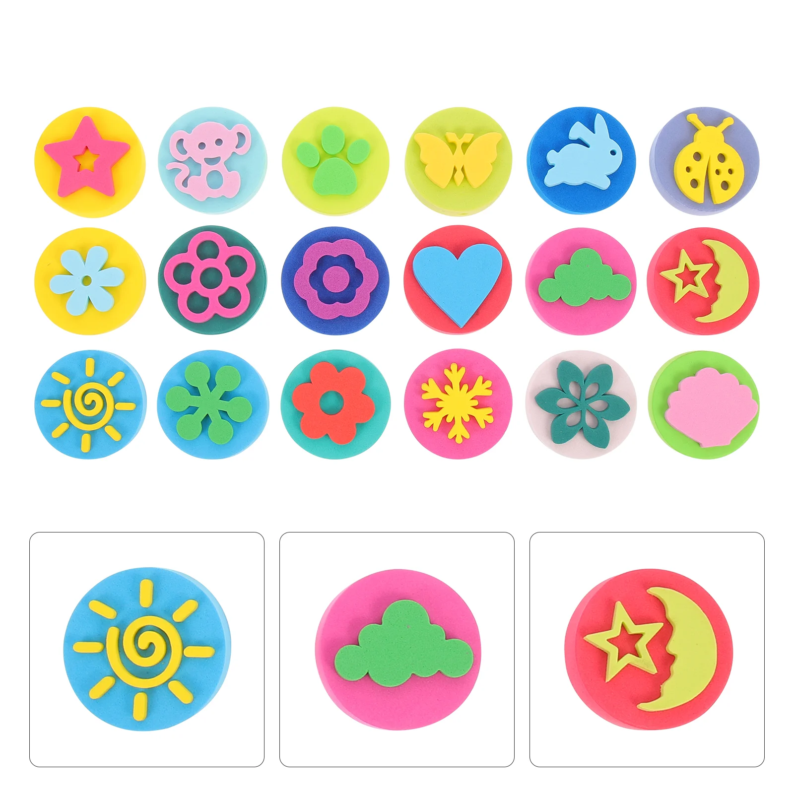18 Pcs Double Sided Graffiti Stamp Hand Children Activity Award Cartoon Stamper Eva Decorative Scrapbooking Painting
18 Pcs Double Sided Graffiti Stamp Hand Children Activity Award Cartoon Stamper Eva Decorative Scrapbooking Painting