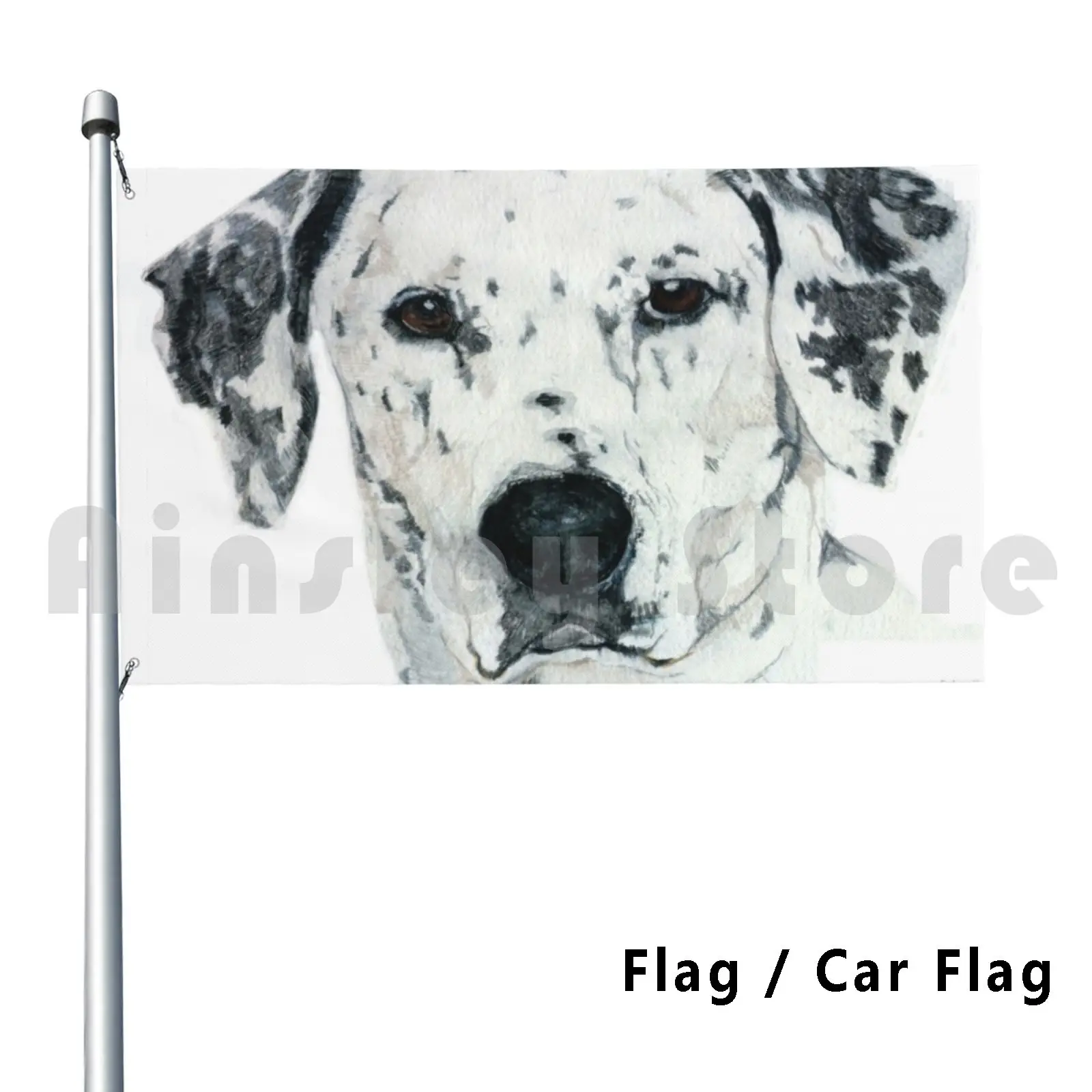 Joshua-Dalmatian Flag Car Flag Funny Joshua Dalmatian Coloured Pencil Water Colour Pastel New Zealand
Joshua-Dalmatian Flag Car Flag Funny Joshua Dalmatian Coloured Pencil Water Colour Pastel New Zealand