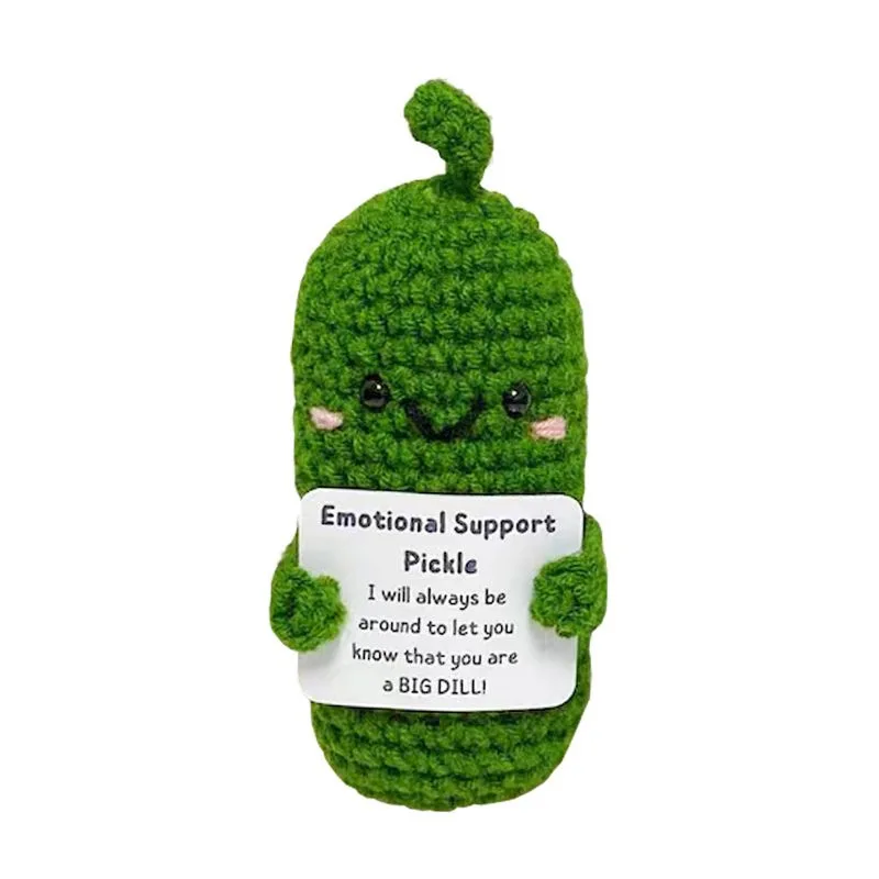 

Handmade Emotional Support Pickled Cucumber Gift, Handmade Crochet Emotional Support Pickles, Cute Crochet Pickled Cucumber Knit