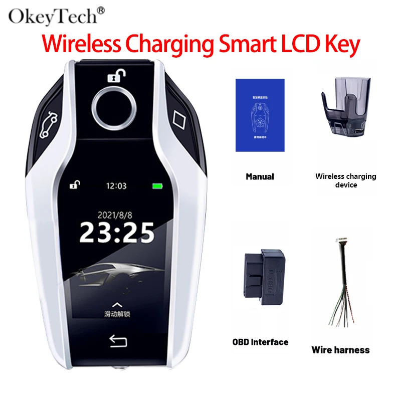 New Style English Wireless Charging Smart LCD Key Modified Universal Remote Car Key For Audi/Ford/BMW/Benz/VW Comfortable Entry
New Style English Wireless Charging Smart LCD Key Modified Universal Remote Car Key For Audi/Ford/BMW/Benz/VW Comfortable Entry