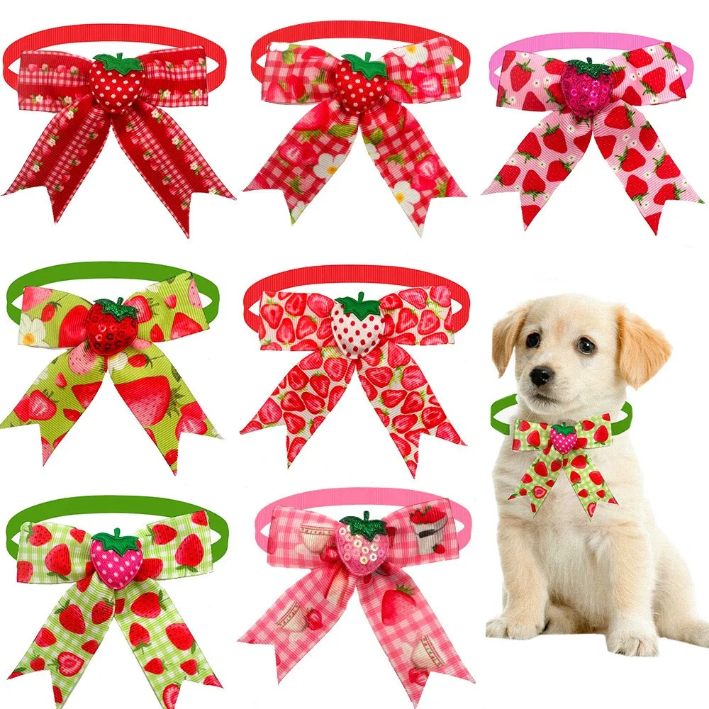 Grooming Strawberry Tie Pet Dog Pattern 50/100pcs Small Bowties Pet Dog Dog Bow Cat Accessories Dog Fruit Small Supplies Bowtie 
Grooming Strawberry Tie Pet Dog Pattern 50/100pcs Small Bowties Pet Dog Dog Bow Cat Accessories Dog Fruit Small Supplies Bowtie