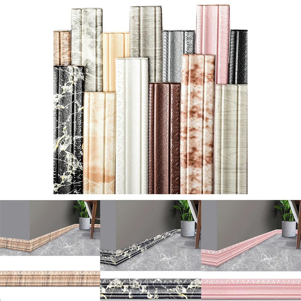 3D Foam Wall Trim Edge Strip Self Adhesive Waterproof Baseboard Corner Waist Line Stickers Home Decor Wall-sticker Strips
3D Foam Wall Trim Edge Strip Self Adhesive Waterproof Baseboard Corner Waist Line Stickers Home Decor Wall-sticker Strips