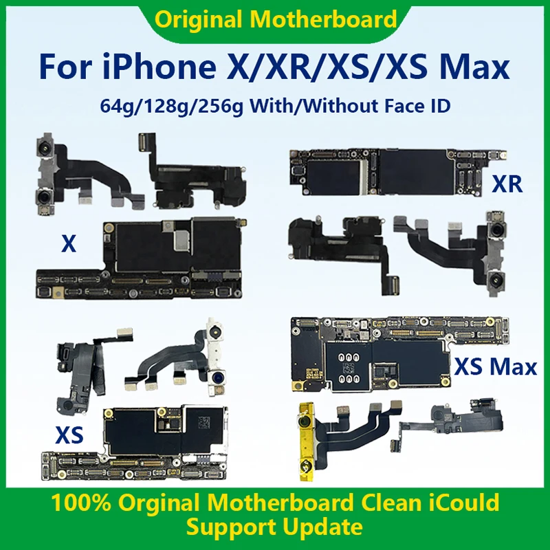 

Для iPhone X/XR/XS/XSMax 64/128/256g полностью протестированная чистая iCloud оригинальная материнская плата Подлинная совместимая с материнской платой ...