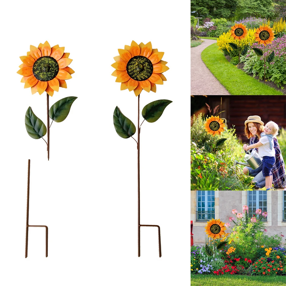 Sunflower Wind Spinner Metal Sunflower Rotating Windmill Outdoor Decorative Ornaments for Patio Lawn Yard Garden Easy to Install
Sunflower Wind Spinner Metal Sunflower Rotating Windmill Outdoor Decorative Ornaments for Patio Lawn Yard Garden Easy to Install