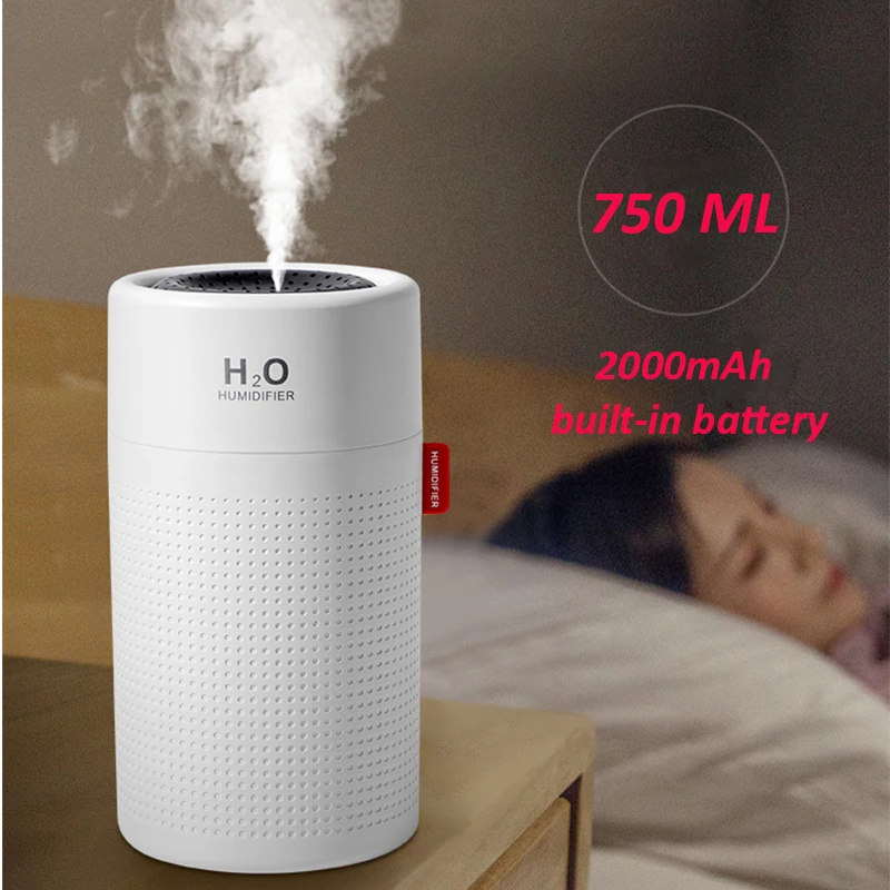 Portbale Wireless Air Humidifier USB 2000mAh Rechargeable Aroma Diffuser Ultrasonic Aroma Water Mist Diffuser Light Umidificador
Portbale Wireless Air Humidifier USB 2000mAh Rechargeable Aroma Diffuser Ultrasonic Aroma Water Mist Diffuser Light Umidificador