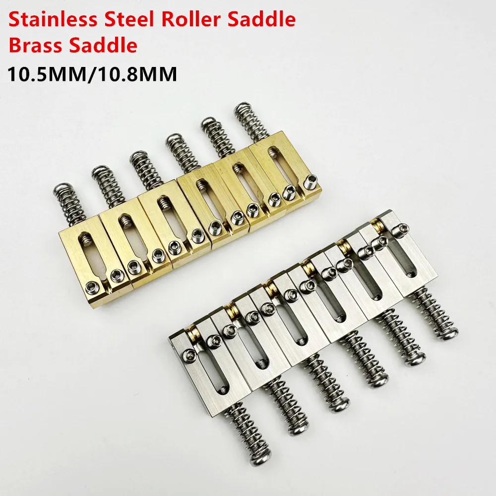 1 Set 10.5MM/10.8MM Electric Guitar Bridge Brass Saddle/ Stainless Steel Roller Saddle Tremolo Bridge Saddles
1 Set 10.5MM/10.8MM Electric Guitar Bridge Brass Saddle/ Stainless Steel Roller Saddle Tremolo Bridge Saddles
