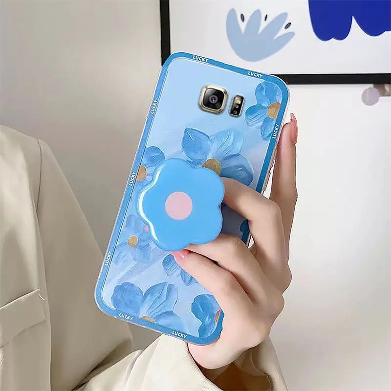 Suitable For Samsung Galaxy S6 Edge Plus Phone Case Blue Oil Painting Flower Chain Soft Shell
Suitable For Samsung Galaxy S6 Edge Plus Phone Case Blue Oil Painting Flower Chain Soft Shell