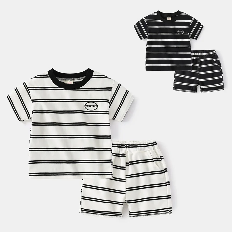 Baby Boys Clothes Suit Summer Casual Outing Clothes Top Shorts 2PCS Clothing for Children's Stripe Sets
Baby Boys Clothes Suit Summer Casual Outing Clothes Top Shorts 2PCS Clothing for Children's Stripe Sets