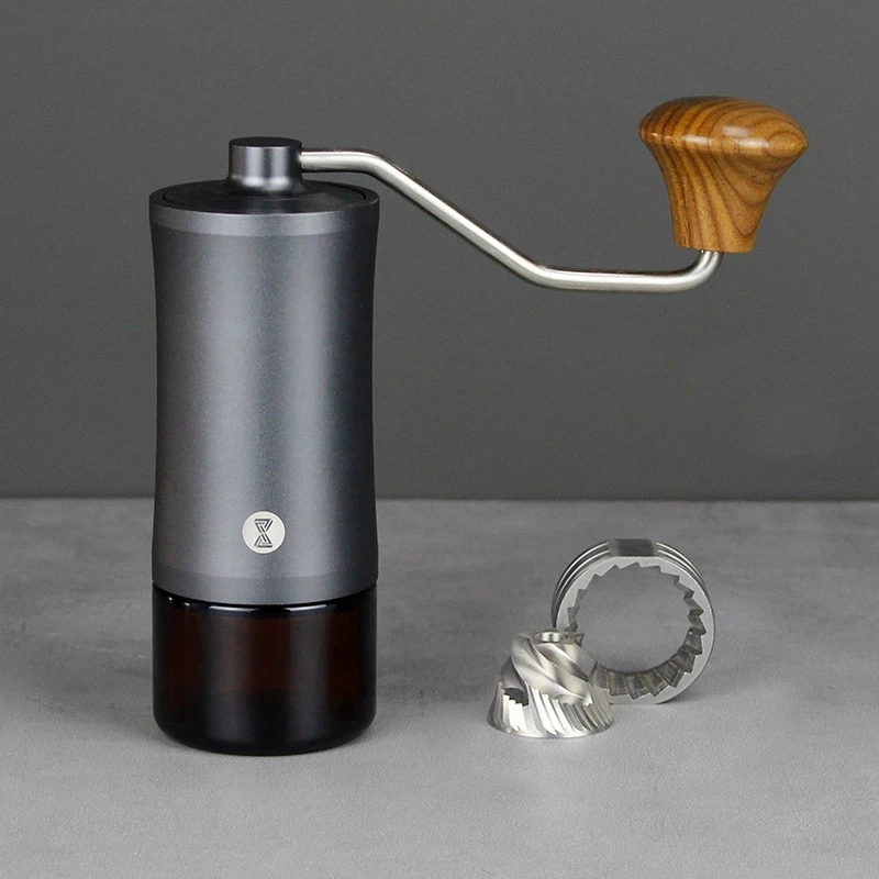 

Hand-cranked Coffee Bean Grinder Stainless Steel Core Double-shaft Grinder Household Portable Manual Coffee Machine