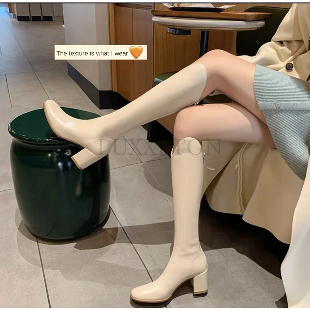 Winter Women Pumps Motorcycle Boots Lady Designer Knee-High Fashion Super High Heels Zipper Shoes Warm Snow Mujer Botas
Winter Women Pumps Motorcycle Boots Lady Designer Knee-High Fashion Super High Heels Zipper Shoes Warm Snow Mujer Botas