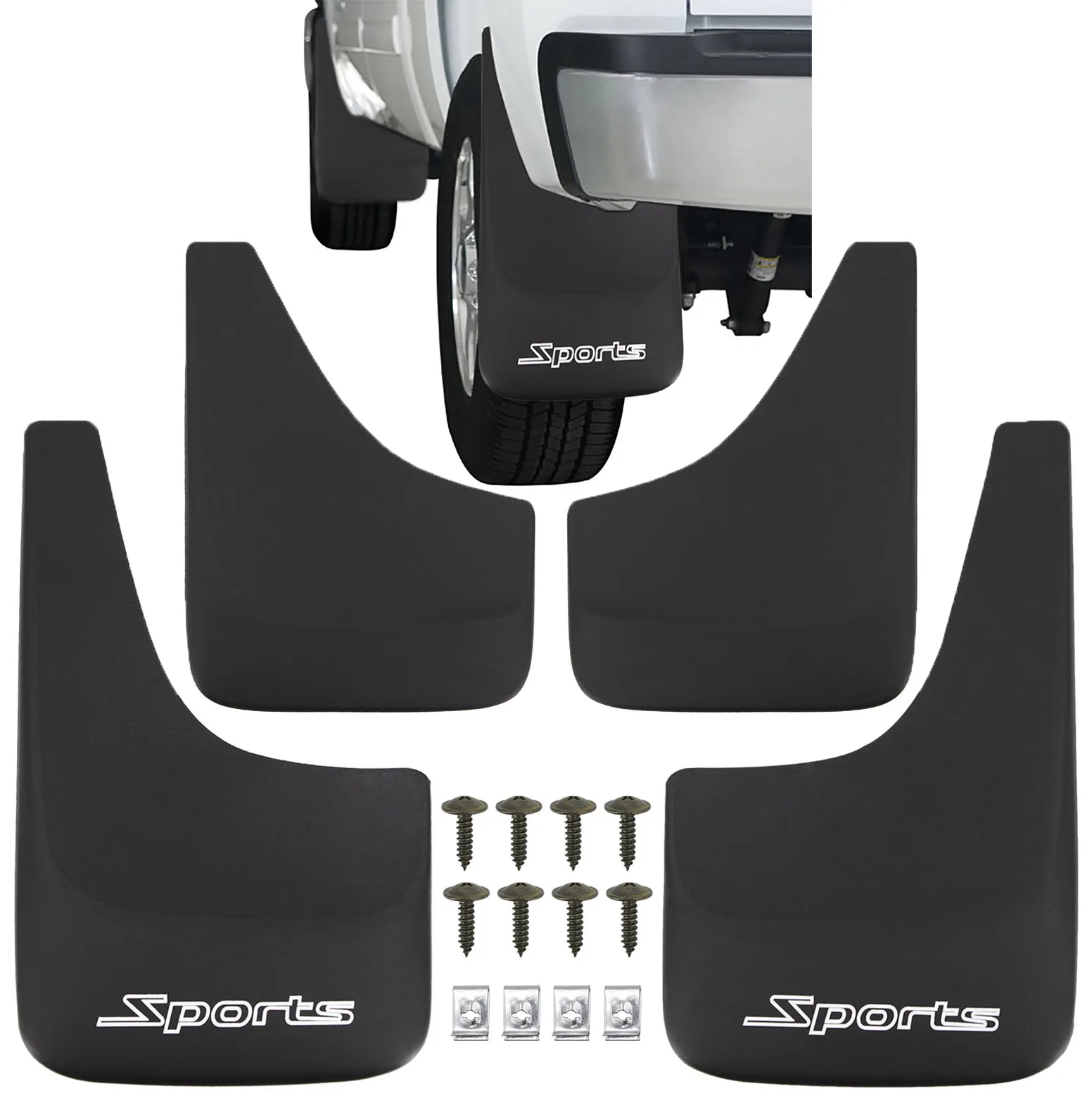 NEW Sport Mud Flaps Splash Guards Mudflaps for Toyota Hilux N80 N90 N100 N110 N140 N150 AN10 AN120 AN130 Vigo Surf 4X4 4Runner
NEW Sport Mud Flaps Splash Guards Mudflaps for Toyota Hilux N80 N90 N100 N110 N140 N150 AN10 AN120 AN130 Vigo Surf 4X4 4Runner