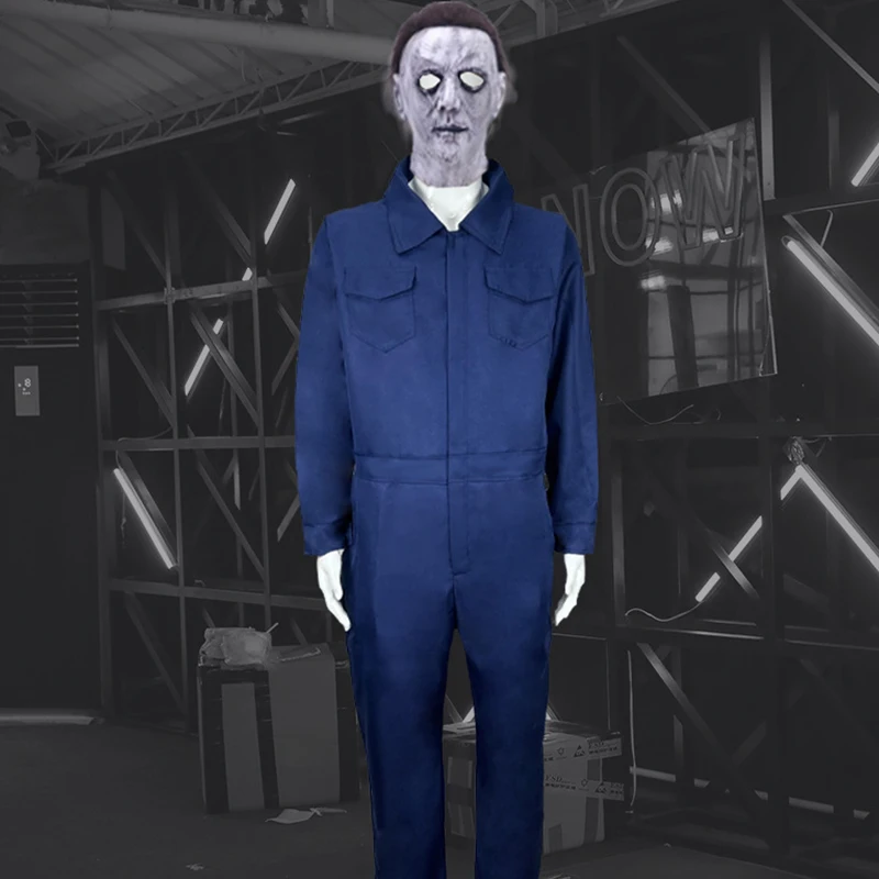Michael Myers Cosplay Jumpsuits Man Bleach Halloween Costume Outfits Bodysuit Mask Horror Halloween Carnival Suit Clothing 
Michael Myers Cosplay Jumpsuits Man Bleach Halloween Costume Outfits Bodysuit Mask Horror Halloween Carnival Suit Clothing