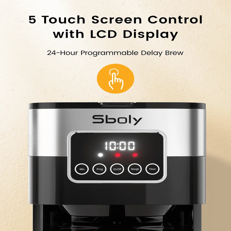 Beautiful Programmable Black Coffee Maker With Timer Strength Control and Coffee Pot, Maximum Enjoyment & Convenience!
Beautiful Programmable Black Coffee Maker With Timer Strength Control and Coffee Pot, Maximum Enjoyment & Convenience!