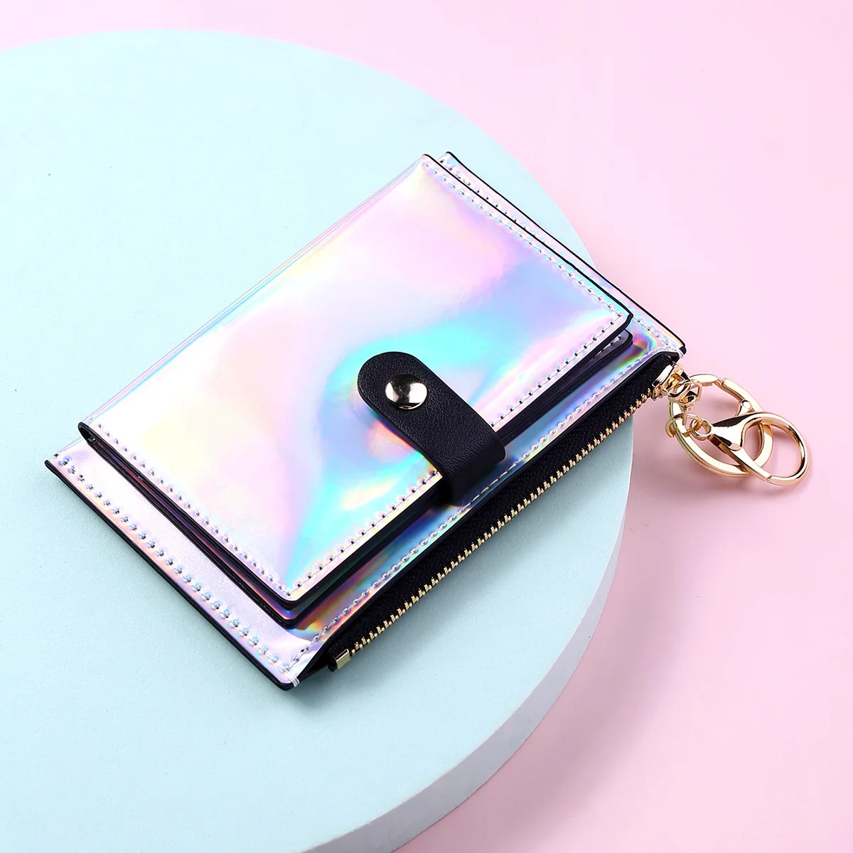 Ladies Wallet Laser Shiny Zipper Ladies Wallet Buckle Coin Purse Credit Card Holder Multiple Card Holders With Keychain
Ladies Wallet Laser Shiny Zipper Ladies Wallet Buckle Coin Purse Credit Card Holder Multiple Card Holders With Keychain