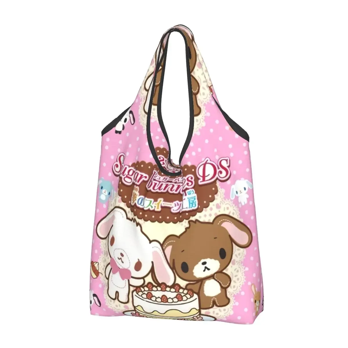 Многоразовая сумка для покупок с рисунком Sugarbunnies Sanrio японская аниме-сумка