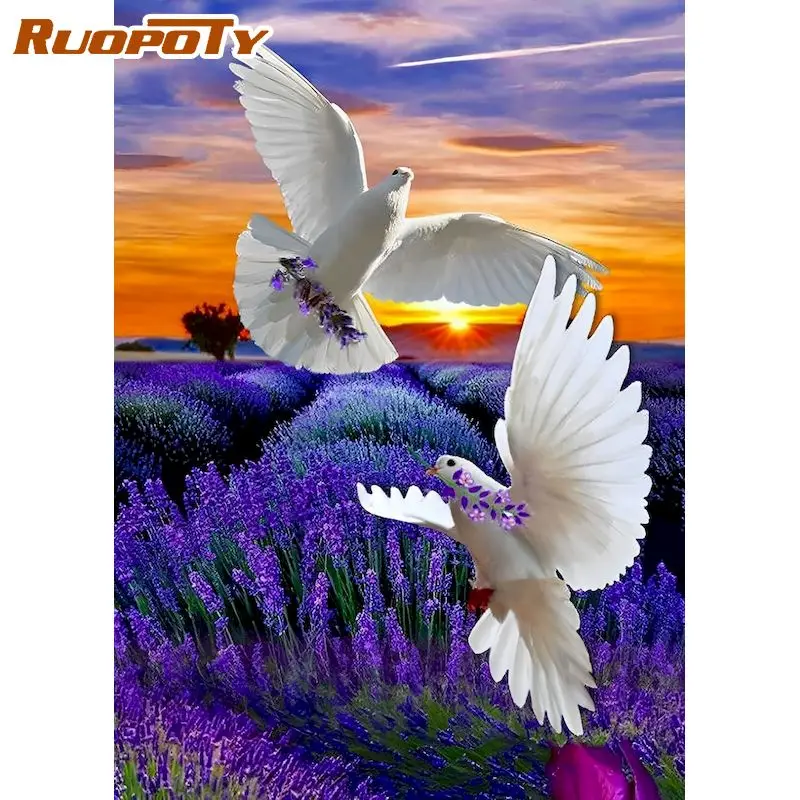 RUOPOTY Diamond Painting White Dove Picture Of Rhinestone Embroidery Mosaic Animal Diamond Home Decoration
RUOPOTY Diamond Painting White Dove Picture Of Rhinestone Embroidery Mosaic Animal Diamond Home Decoration