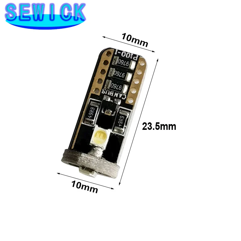200 шт. DC12V T10 2835 3SMD Canbus автомобильная светодиодная купольная внутренняя светильник