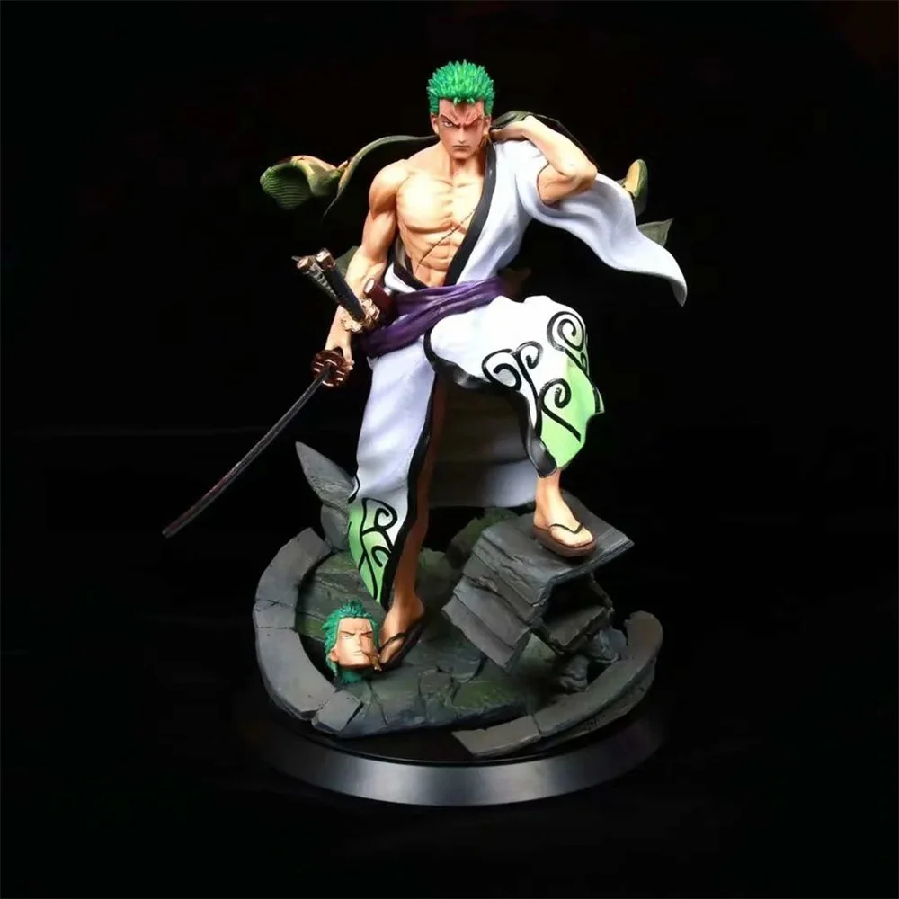 Anime One Piece Roronoa Zoro GK Santoryu Swordsmen Kimono PVC Action Figure Collectible Model Doll Toy 34cm
Anime One Piece Roronoa Zoro GK Santoryu Swordsmen Kimono PVC Action Figure Collectible Model Doll Toy 34cm