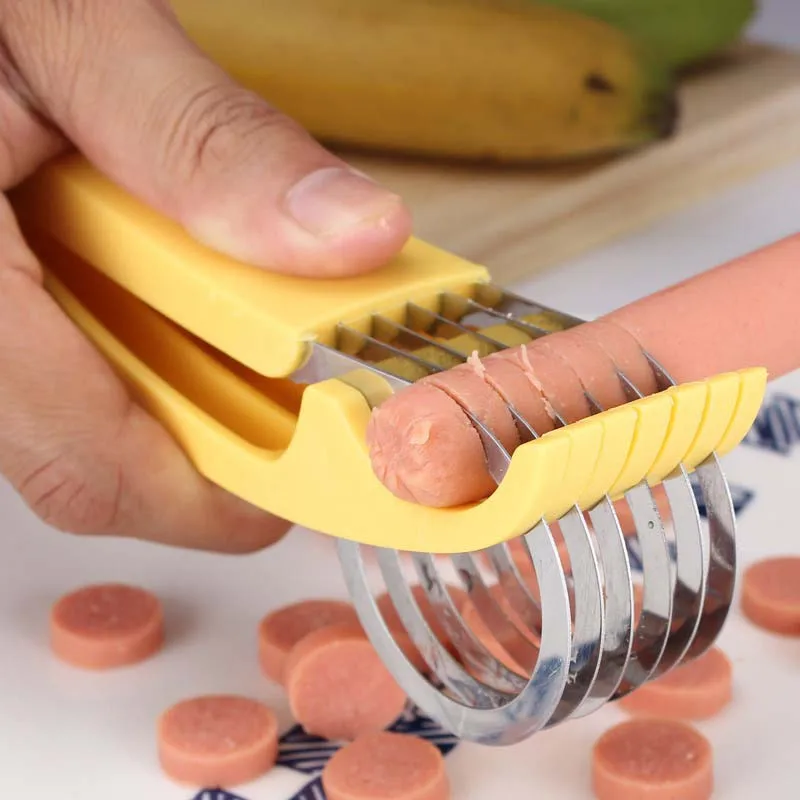 Kitchen Gadgets Fruit Cutter Banana Slicer Stainless Steel Banana Sausage Cutter Salad Sundaes Tools Cooking Tools
Kitchen Gadgets Fruit Cutter Banana Slicer Stainless Steel Banana Sausage Cutter Salad Sundaes Tools Cooking Tools