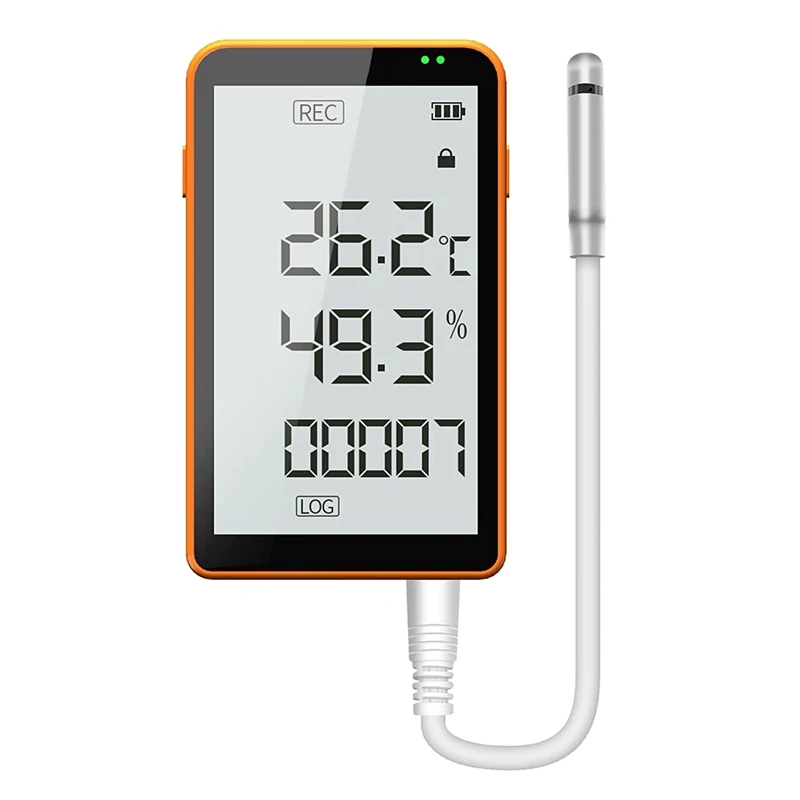 HLZS-GSP-80 Digital Temperature And Humidity Data Recorder Removable Buffer Probe Refrigerator Thermometer With LCD Display
HLZS-GSP-80 Digital Temperature And Humidity Data Recorder Removable Buffer Probe Refrigerator Thermometer With LCD Display