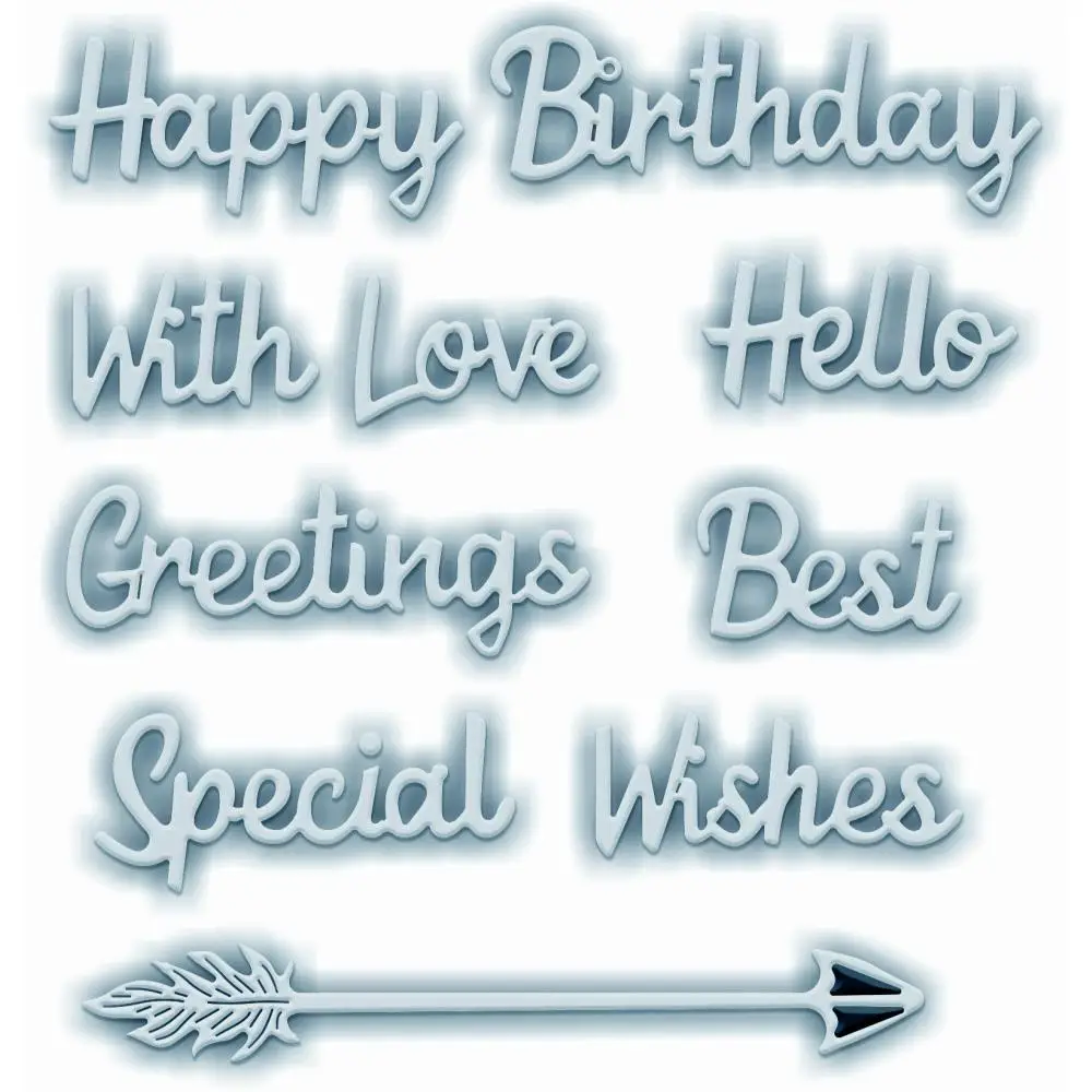 Birthday Greetings Metal Cutting Dies for DIY Scrapbooking Crafts Dies Cut Maker Photo Album Template Handmade Decoration
Birthday Greetings Metal Cutting Dies for DIY Scrapbooking Crafts Dies Cut Maker Photo Album Template Handmade Decoration