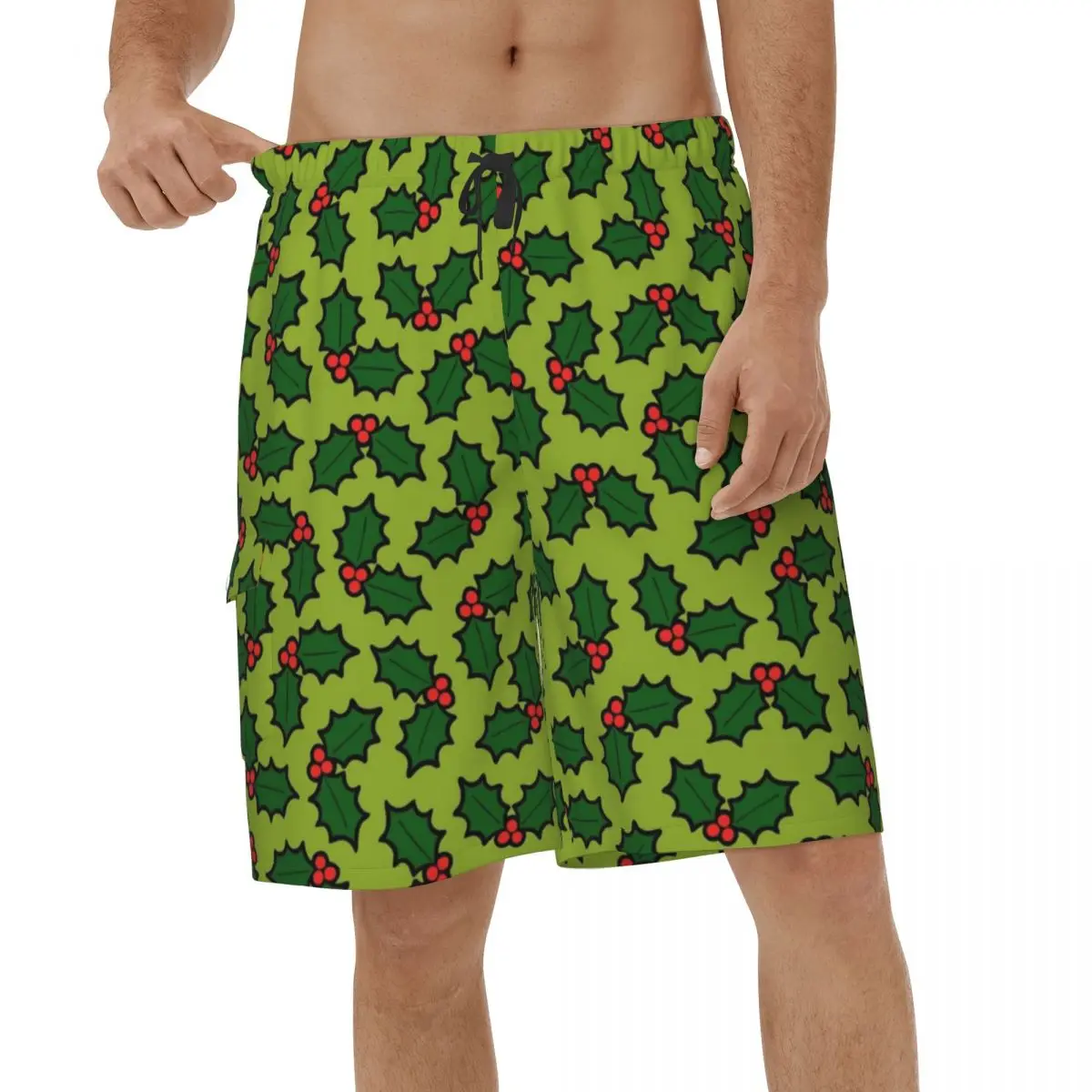 Summer Green Holly Leaves And Berries Men Beach Shorts Running Board Shorts Vacation Short Pants Male Quick Dry Short Pants
Summer Green Holly Leaves And Berries Men Beach Shorts Running Board Shorts Vacation Short Pants Male Quick Dry Short Pants