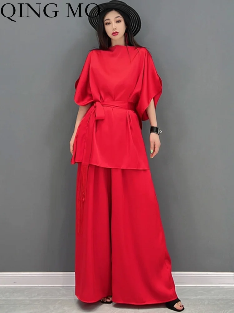 QING MO 2023 Summer Autumn New Fashion Korean Two Piece Waist Collection Wide Leg Pants Show Slim Women Pant Set ZXF1238
QING MO 2023 Summer Autumn New Fashion Korean Two Piece Waist Collection Wide Leg Pants Show Slim Women Pant Set ZXF1238