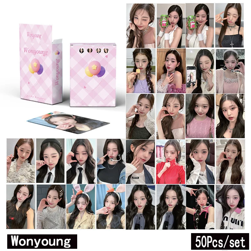 

55pcs/set IVE KPOP LOVE DIVE ELEVEN Lomo Cards Photocards Album LIZ Girls Group Eleven Fans Collection Gift Postcards Photo Card