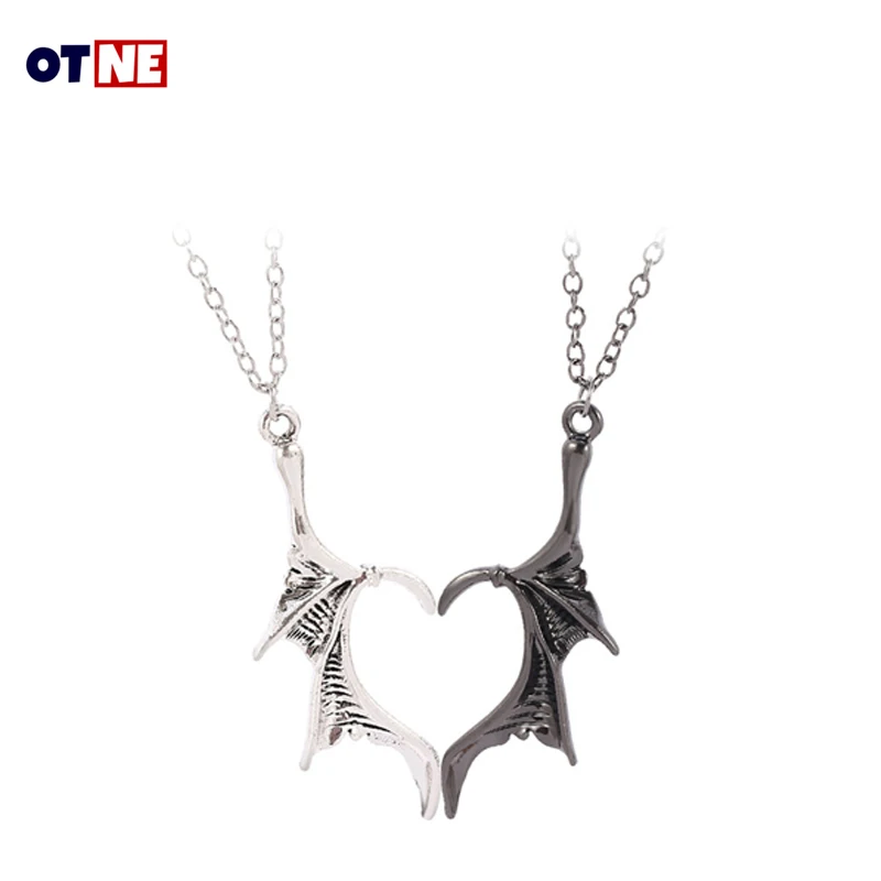 New Fashion Dragon Goth Necklace Pendant Vintage Punk Couple Necklace Devil Angel Wing Jewelry Gothic Charms Personality Gift
New Fashion Dragon Goth Necklace Pendant Vintage Punk Couple Necklace Devil Angel Wing Jewelry Gothic Charms Personality Gift