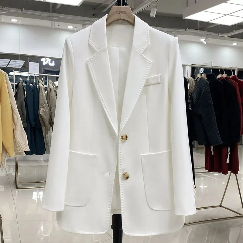 White Suit Coat Women's Spring 2023 New Style Chic Elegant Casual Fashion Luxury Jacket Female Blazers
White Suit Coat Women's Spring 2023 New Style Chic Elegant Casual Fashion Luxury Jacket Female Blazers