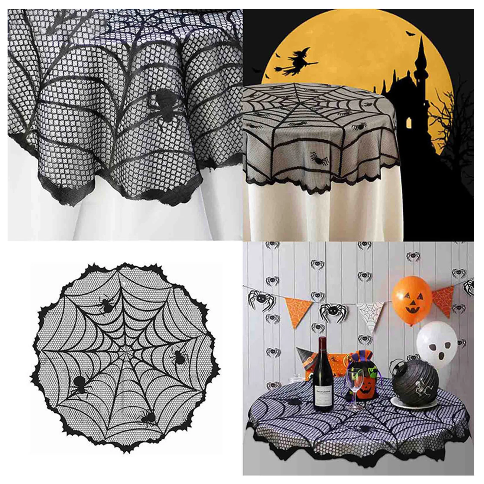Украшение на Хэллоуин для дома, кружевная скатерть в виде паутины, черепа, двери, дневное ужасное украшение для дома и вечерние, новый год
Украшение на Хэллоуин для дома, кружевная скатерть в виде паутины, черепа, двери, дневное ужасное украшение для дома и вечерние, новый год