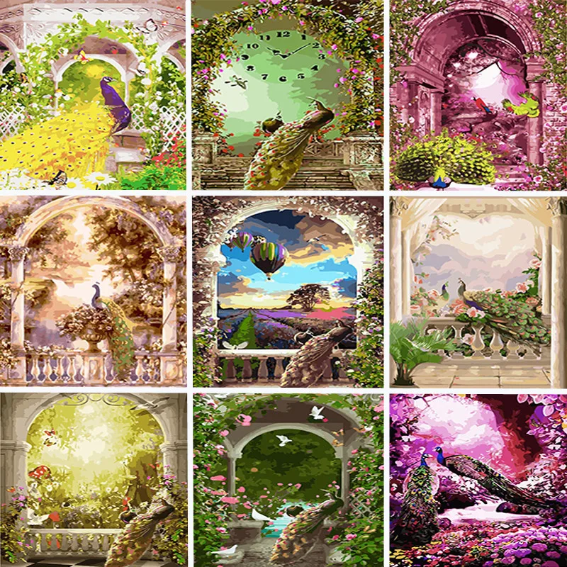 40x50cm Oil Paint By Numbers Animals Kits Drawing Canvas With FrameHandpainted Home Decor DIY Peacock Figure Oil Painting Gift
40x50cm Oil Paint By Numbers Animals Kits Drawing Canvas With FrameHandpainted Home Decor DIY Peacock Figure Oil Painting Gift