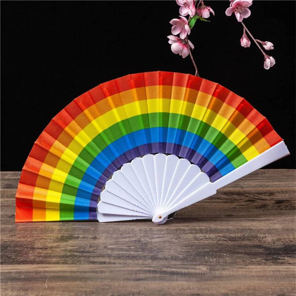 Rainbow Handheld Folding Fan Chinese Spanish Fans Dance Party Hand Held Fan Home Decor Craft Fan Wedding Party Decor Fan Gift
Rainbow Handheld Folding Fan Chinese Spanish Fans Dance Party Hand Held Fan Home Decor Craft Fan Wedding Party Decor Fan Gift