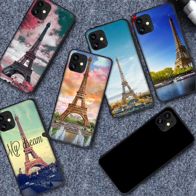 Крышка для Xiaomi Redmi Note 6 7 8 9 10 10X 11 8T Pro POCO X3 NFC M3 Paris Eiffel tower France on.