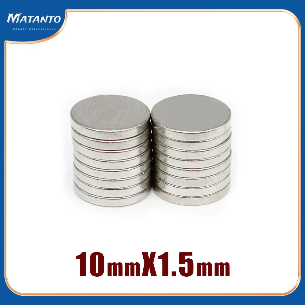 

20/50/100/200/300/500PCS 10x1.5 Small Round Rare Earth Magnets Magnet 10x1.5mm N35 Permanent Neodymium Magnets Disc 10*1.5 mm